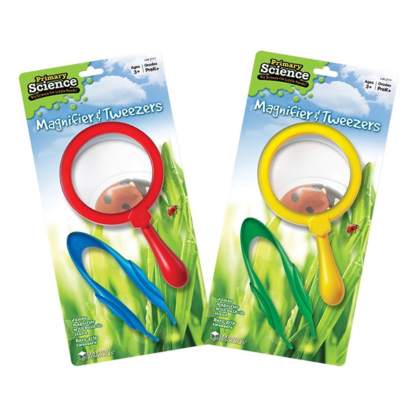 Primary Science Magnifier & Tweezers